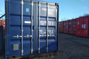 a brand new one trip shipping container