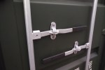 shipping container door close up