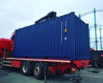 container unit on back of a lorry