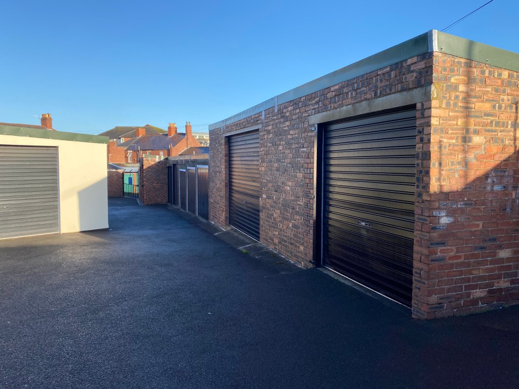 a row of lock up garages