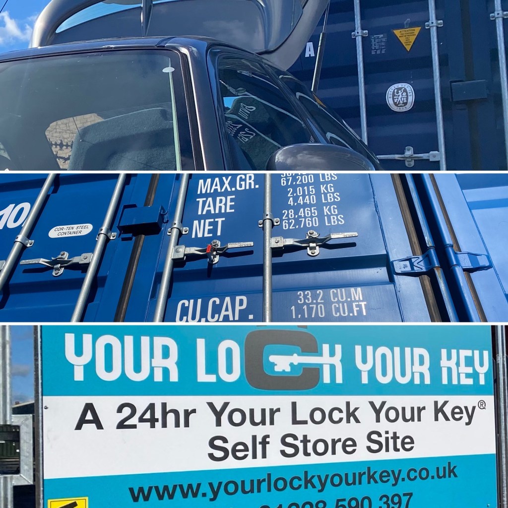 car at a storage facility