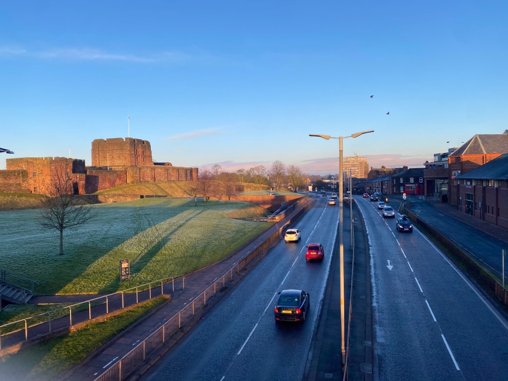 castle way in carlisle, cumbria