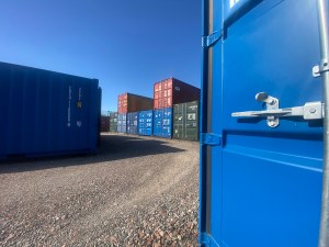 shipping container self storage facility