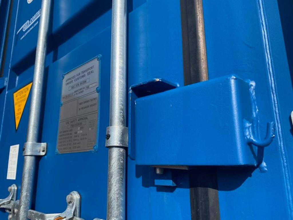lock box on a shipping container