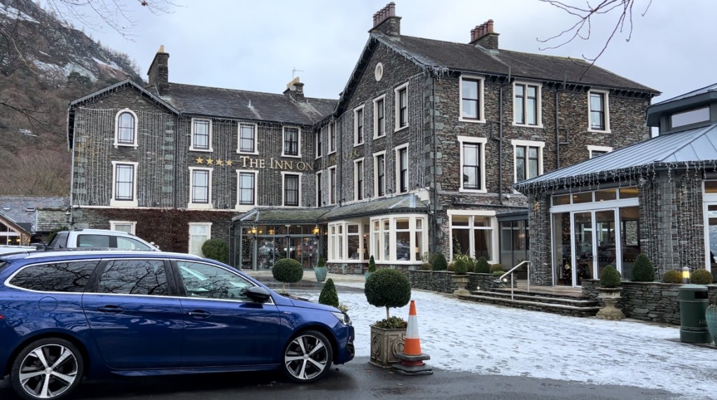 Inn On the Lake, Glenridding, Cumbria showing the outside of the building.