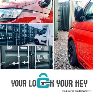 montage of a self storage facility