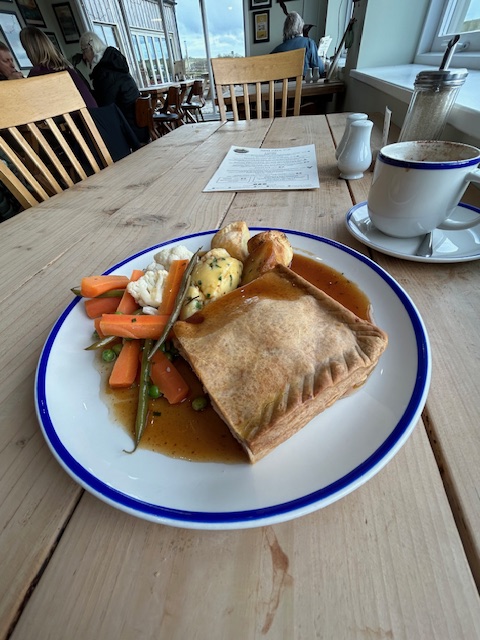 a meal on a plate in a Cumbrian Café at the Basecamp North Lakes.
