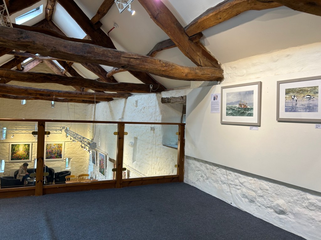 A converted barn used as a cafe