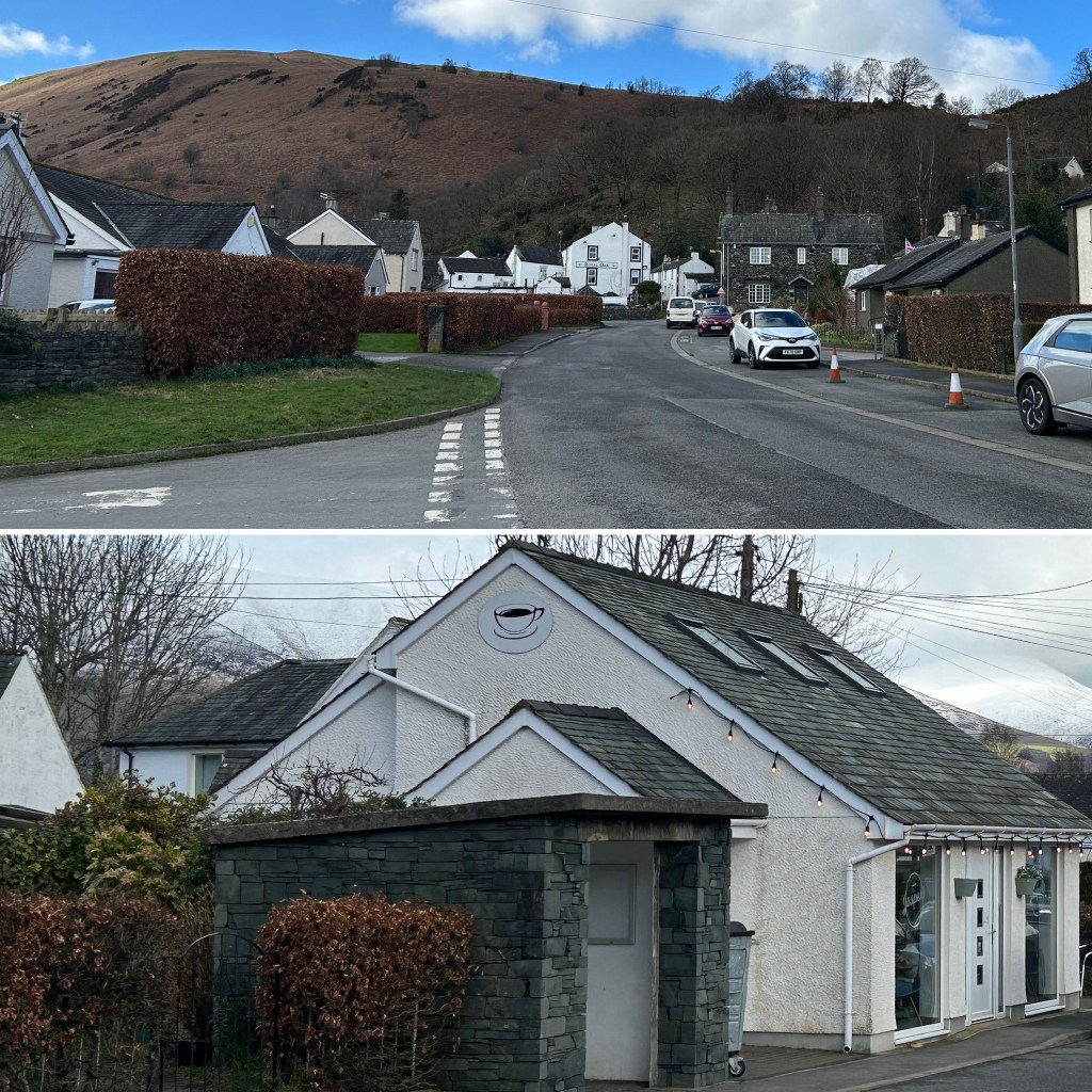Coffee shop at Braithwaite near Keswick in Cumbria.