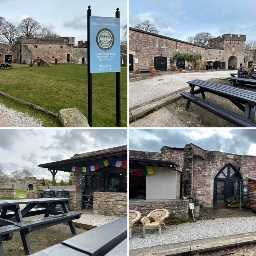 Brougham Hall Café in Cumbria showing the exterior
