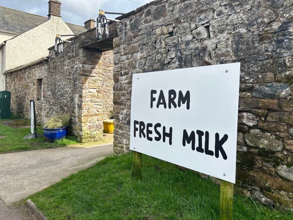 A rural Cumbrian farm entrance