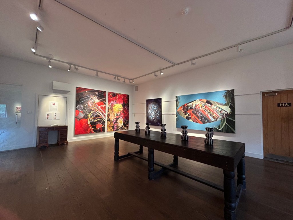 art studio inside a café in Cumbria