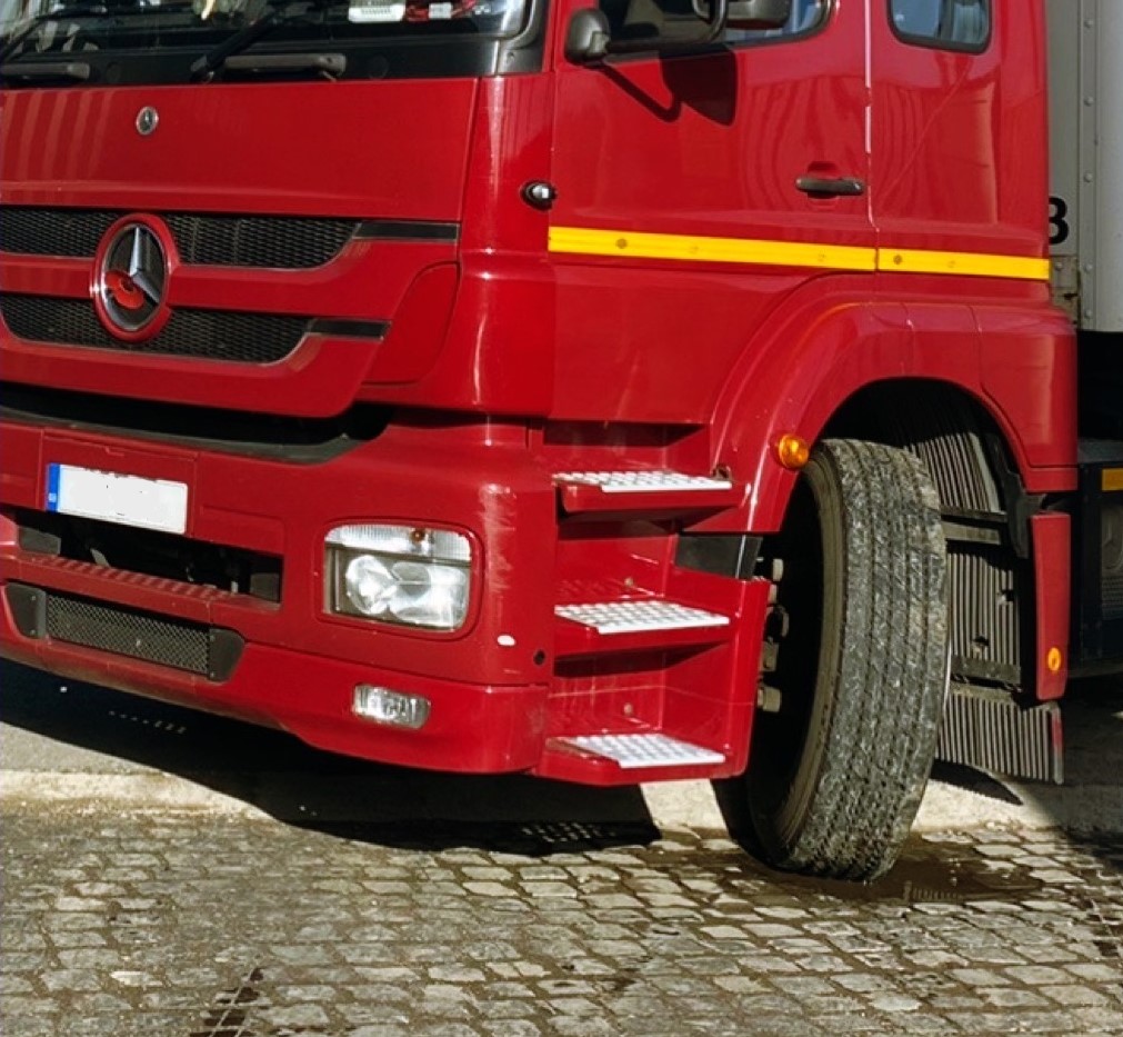 close up of a heavy goods vehicle