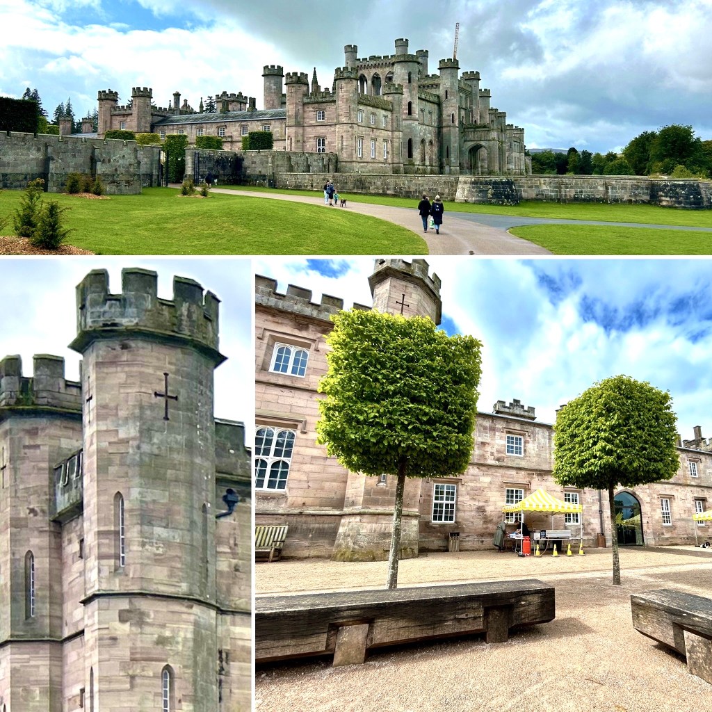 Lowther Castle in Cumbria showing the outside.