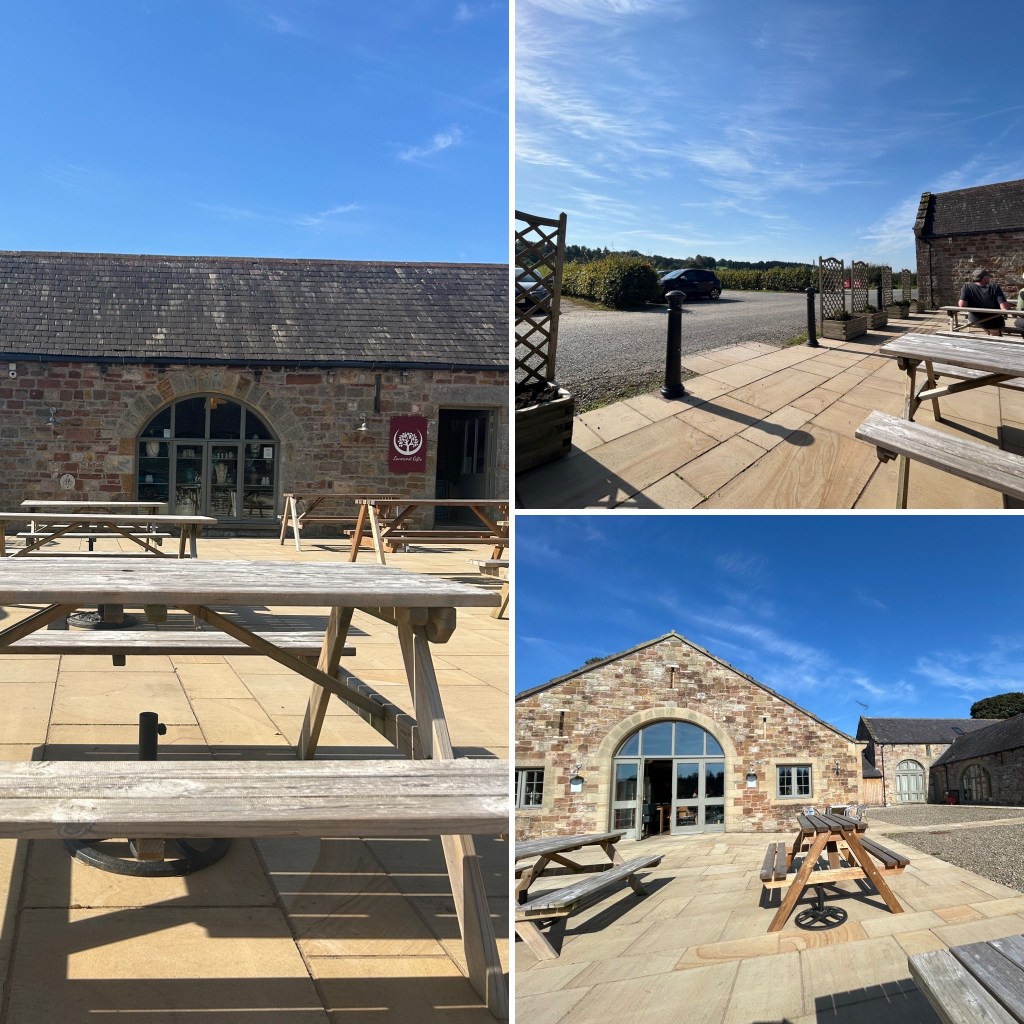Lanercost Tea room, Brampton, Cumbria in summer time