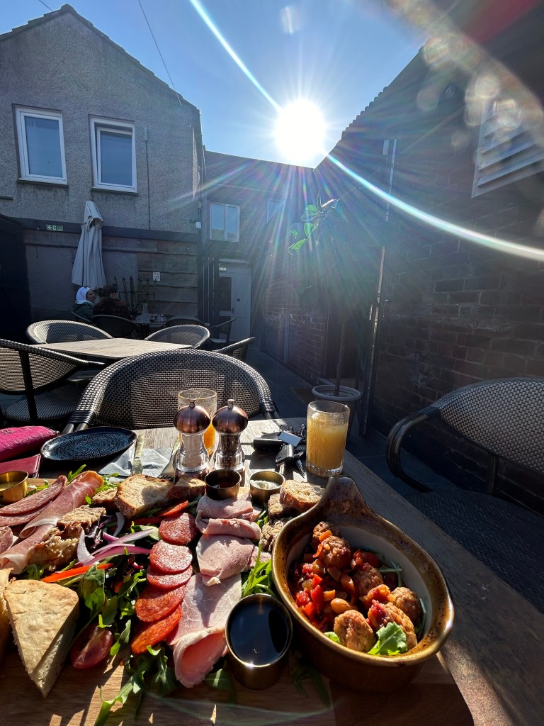 a plate of food at a Cumbrian Eatery highlighting the quality and lifestyle in Cumbria, England.
