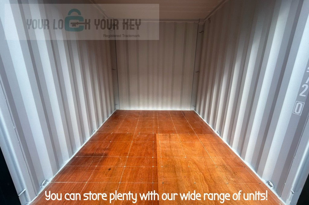 the interior of a self storage unit