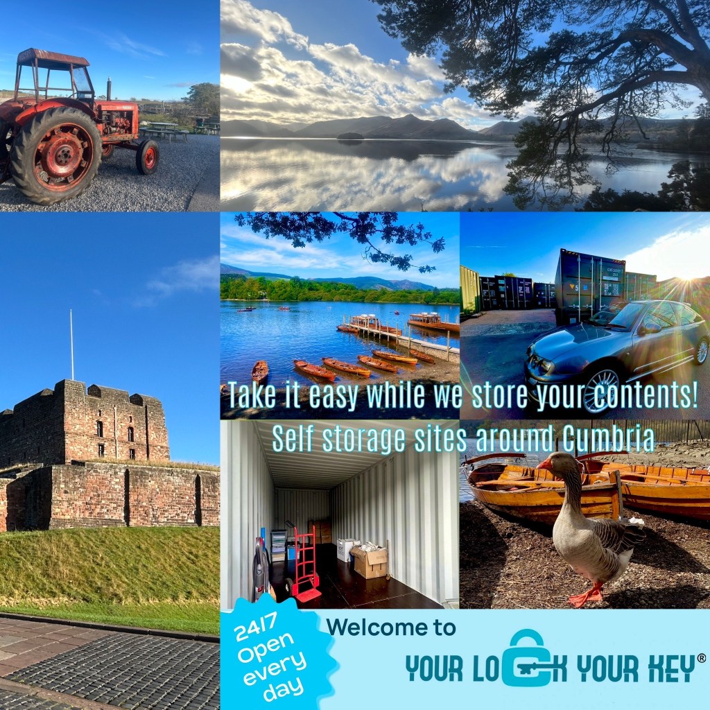 montage of Cumbrian scenes promoting self storage in the region.