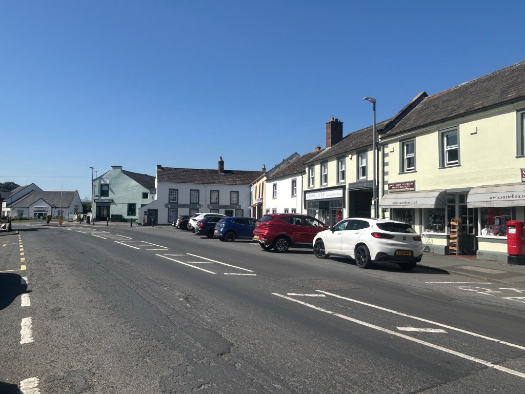 Street view of Dalston Village in Cumbria.